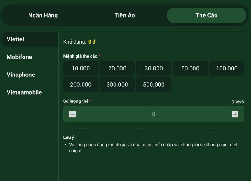 Hướng Dẫn Rút Tiền FM88 Dễ Dàng Và An Toàn Nhất 2025 6 rut tien fm88 qua the cao